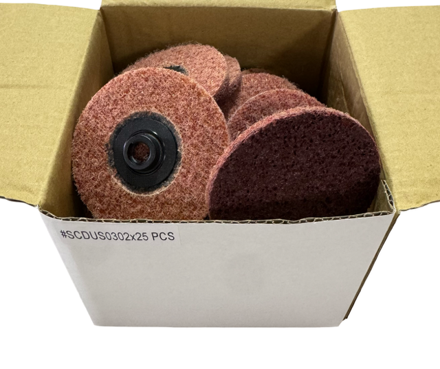 3" Quick Change Surface Conditioning Discs, Medium, Type S, 25 Pack
