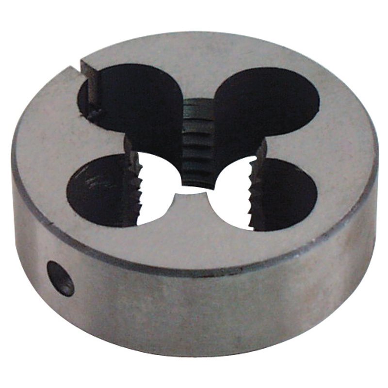M8 x 0.75mm Carbon Steel Adjustable Round Die, 1" Outside Diameter