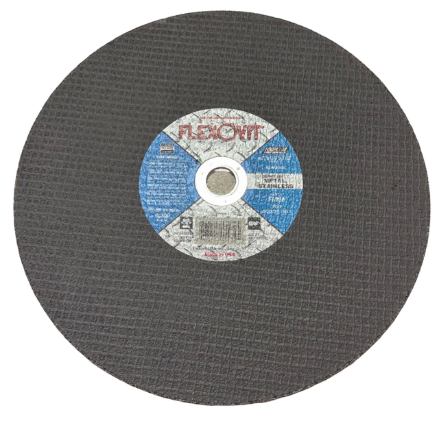 Flexovit 12" x 1/8" x 7/8" Heavy Duty Metal Stainless Cut-Off Wheel for High Speed Saws
