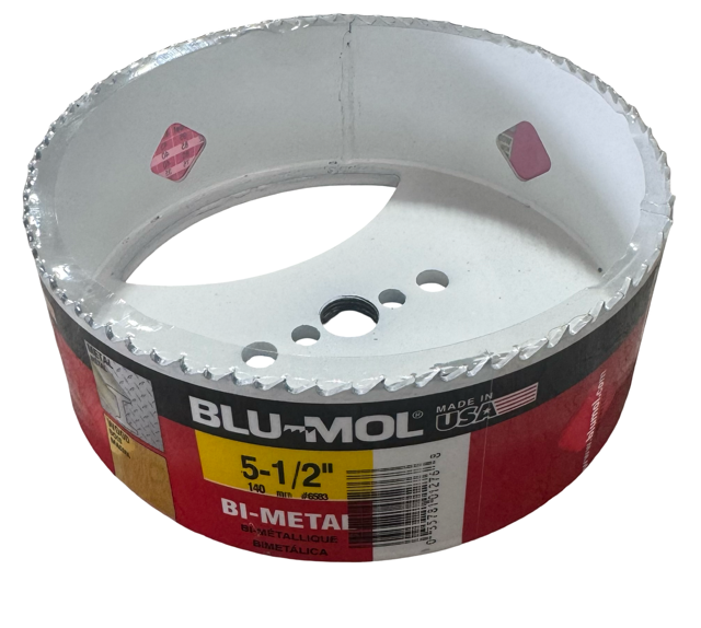 Blu-Mol 5-1/2" Bi-Metal Hole Saw USA Made 6583