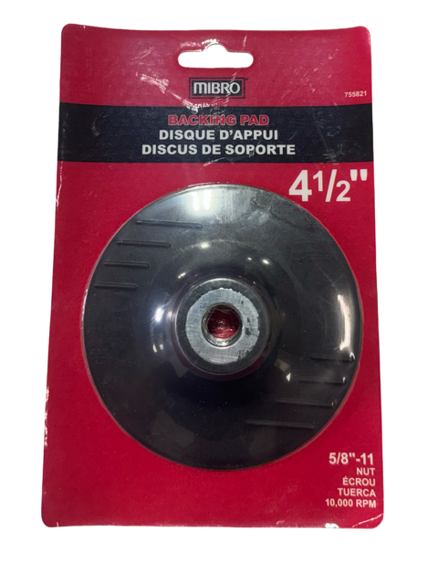 Mibro 4-1/2" Fiber Disc Backing Pad 755821