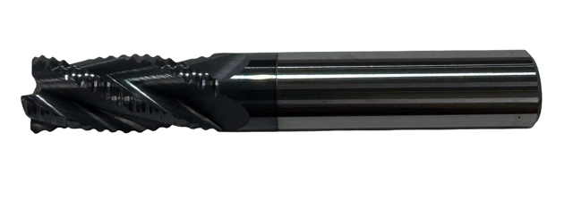 7/16" Carbide Roughing End Mill AlTiN Coated 4 Flute USA Made