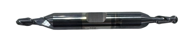 3/16" Carbide Double End Ball End Mill 2 Flute USA Made