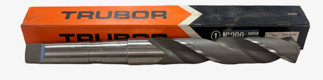 Trubor 1-23/64" HSS Taper Shank Oil Hole Drill 4MT, 13-1/8" OAL, Made in England
