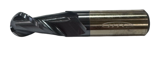 HTC 3/4" Carbide Ball End Mill 2 Flute TiAlN Coated USA Made