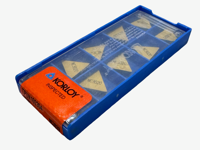 Korloy Carbide Insert TPU321 Grade NC3020 Turning Inserts 10 Pack
