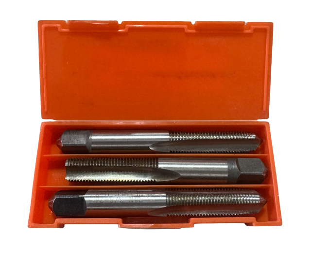Reiff & Nestor 3/8"-24 HSS 3 Piece Hand Tap Set H2 3 Flute USA Made