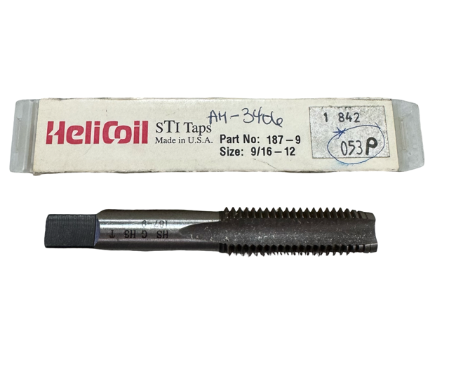 Helicoil 9/16"-12 NC HSS STI Plug Tap 4 Flute USA Made
