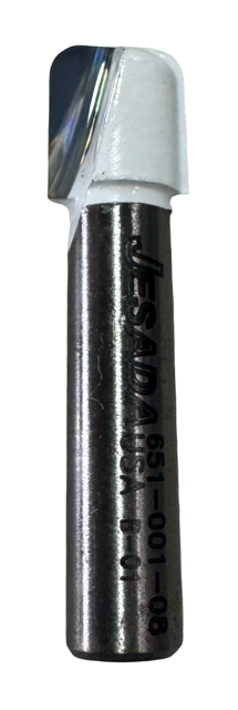 Jesada 7/16" Router Bit Carbide Tipped Bowl & Tray Bit 8mm Shank 1/8" Radius USA Made