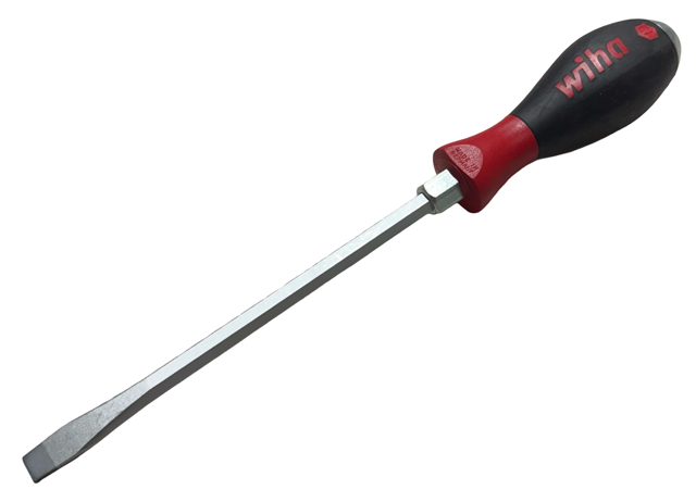 Wiha 10mm x 175mm Heavy Duty Slotted Screwdriver Hex Blade 00738