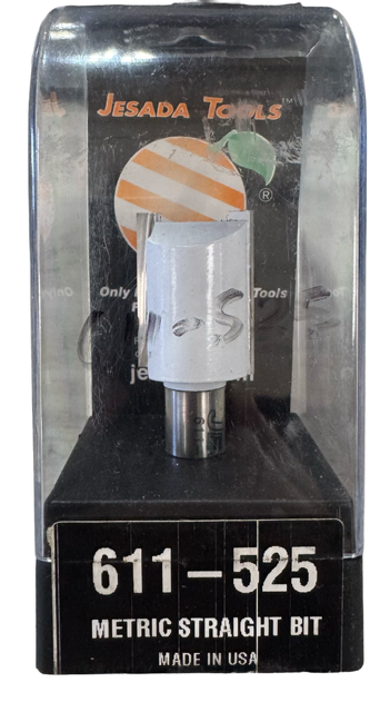 Jesada 25mm Router Bit Carbide Tipped Double Flute Straight Bit 1/2" Shank USA Made