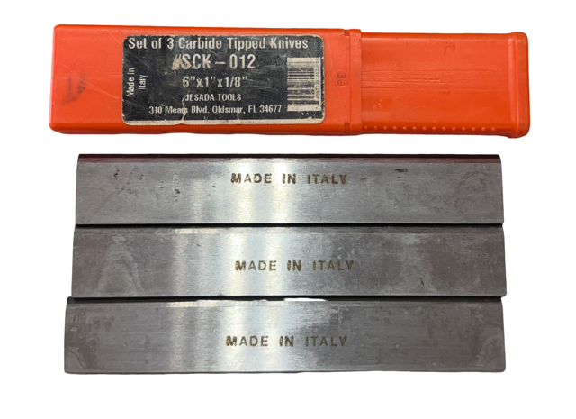 CMT Tools 6" x 1" x 1/8" Carbide Tipped Knives fits Grizzly 3-Pack