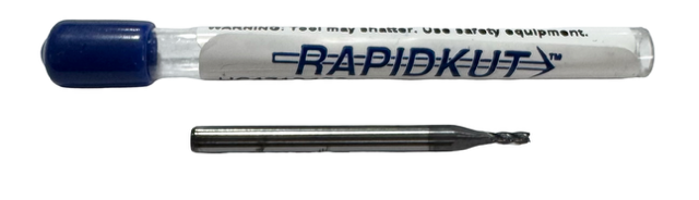 RapidKut .057" Carbide End Mill 4 Flute AlTiN Coating 1/8" Shank 1-1/2" Overall
