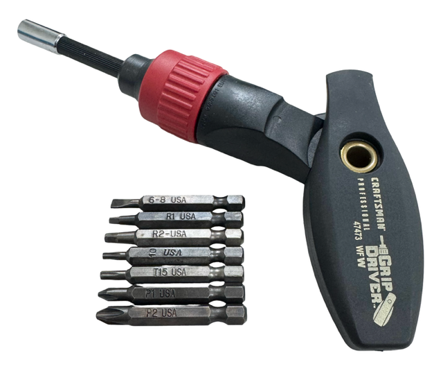 Craftsman Professional 8 Piece Impact Rated Ratcheting Angled Screwdriver Kit