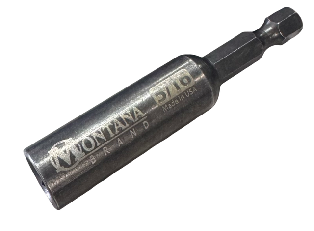 Montana 5/16" x 2-9/16" Impact Rated Magnetic Nut Driver 1/4" Hex USA Made
