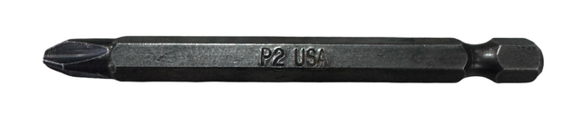 Montana P2 Phillips Impact Rated 3" Power Driver Bit 1/4" Hex USA Made