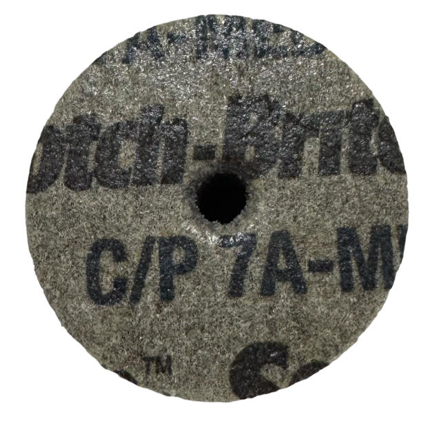3M Scotch-Brite 1-1/2" x 1" x 3/16" Cut & Polish Unitized Wheel