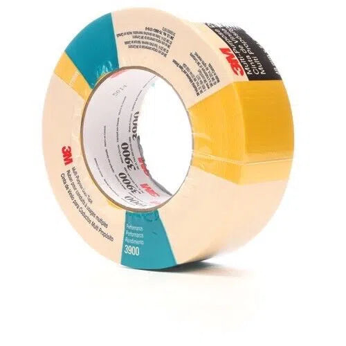 3M Multi-Purpose Duct Tape 3900 Yellow, 48 mm x 54.8 m 8.1 mil, 24 per case Individually Wrapped