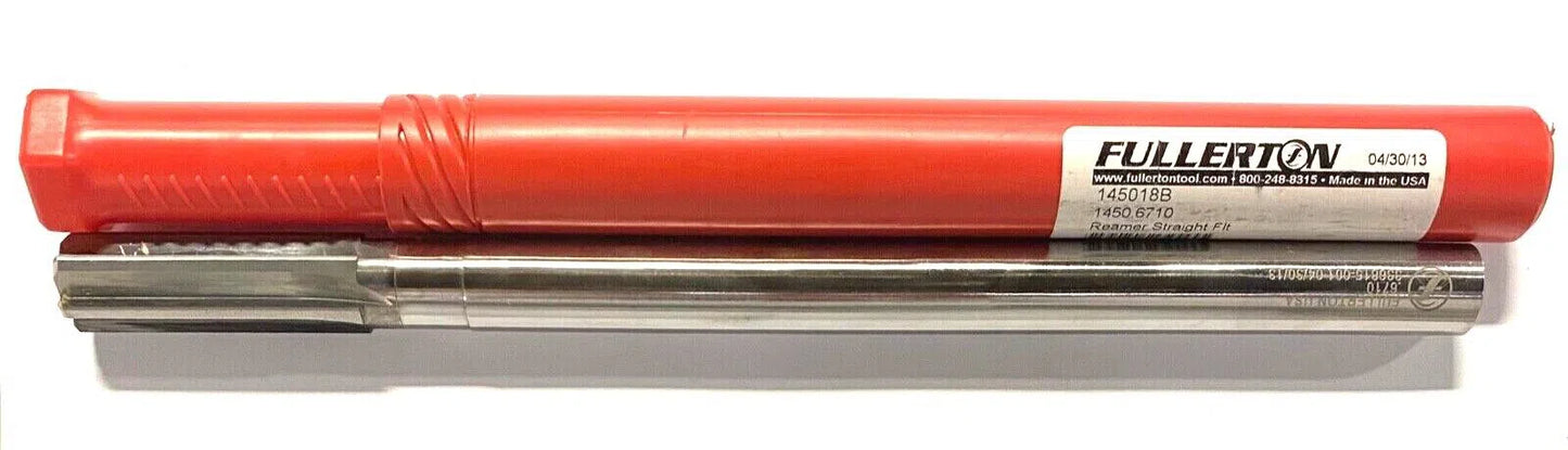 Fullerton .6710 Carbide JIT Reamer 9-1/2" Overall Length USA Made 145018B