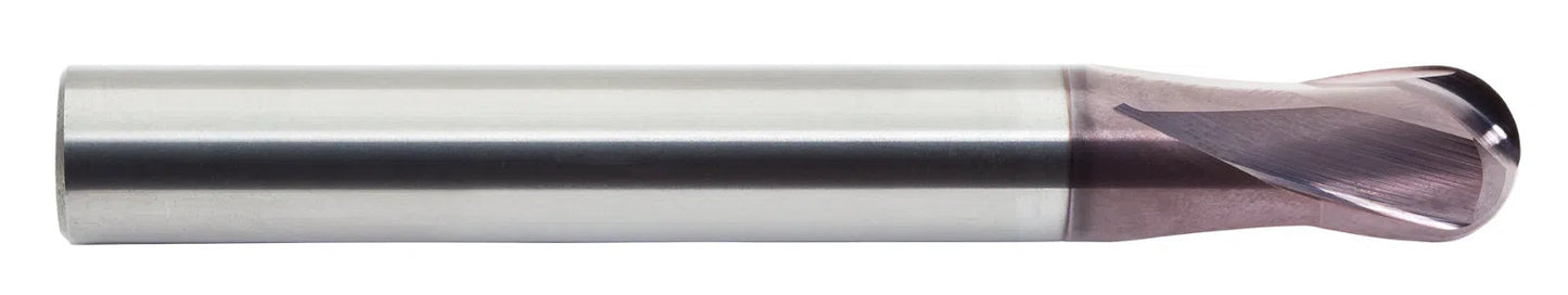 M.A. Ford 3/16" Carbide Ball Nose End Mill Altima 52 Coating 2 Flute USA Made