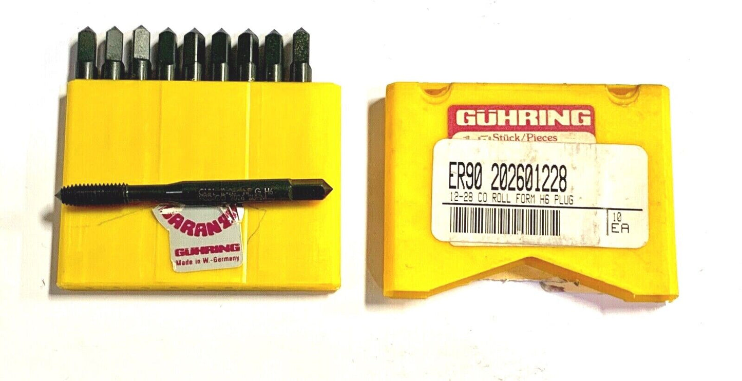 Guhring 12-28 Cobalt Thread Forming Tap Plug Taps H6 Made In Germany 12 Pack