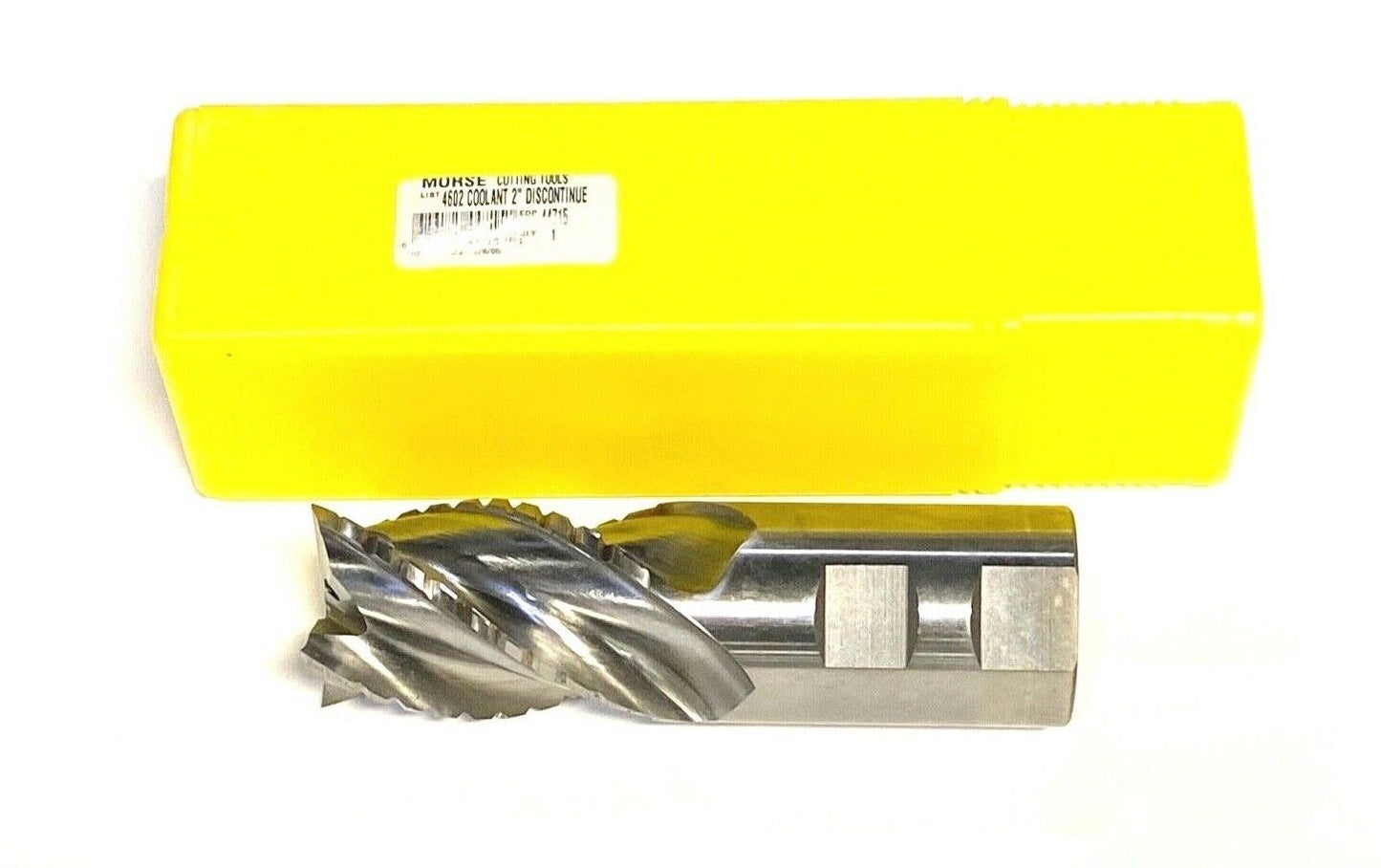 Morse 2" x 2" Cobalt M42 Rouging End Mill Coolant Fed 38° Helix USA Made 44715