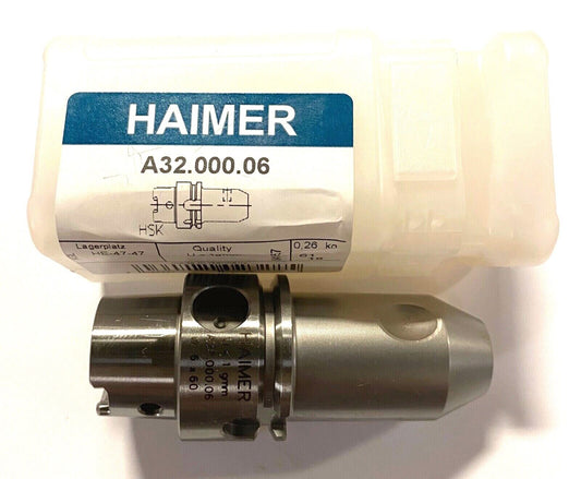 HAIMER HSK-A3 Tool Holder 6mm x 60mm Made In Germany A32.000.06