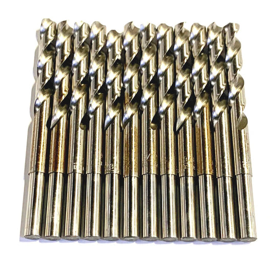 9/32" Drill Bit HSS 1/4" Reduced Shank Drills Metal Cutting 12 Pack USA Made