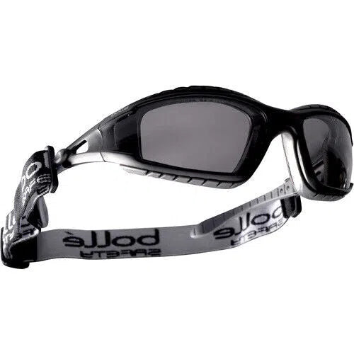 Bolle TRACKER Safety Glasses Smoke Lens Black Gray Frame PC ASAF 40086