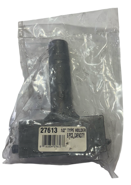 CH Hanson 1/2" Steel Stampe Holder, Holds 6 Pieces USA Made