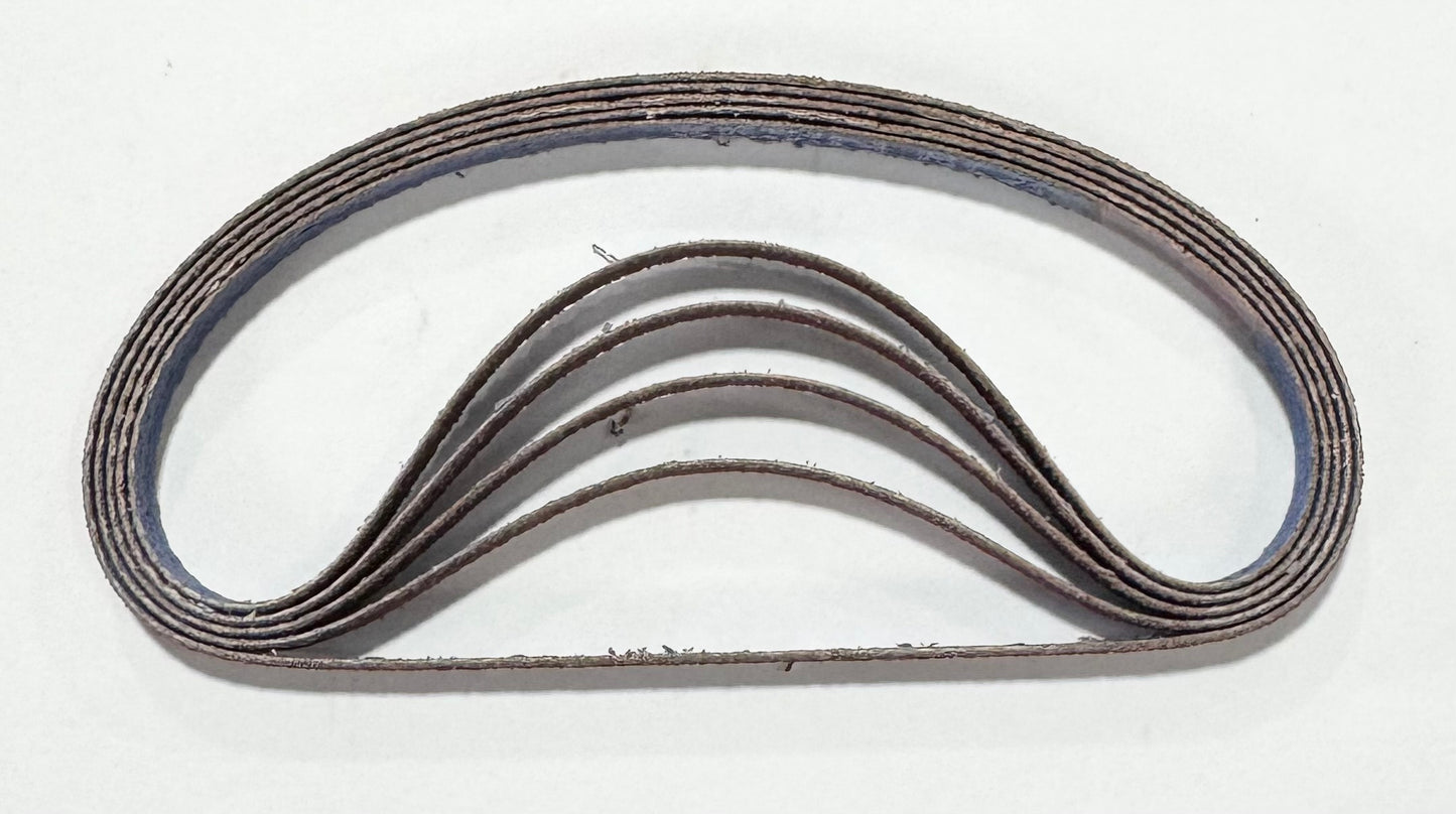Carbo Medalist 1/4" x 12" Abrasive Sanding Belts 80 Grit Ceramic Alumina 5 Pack
