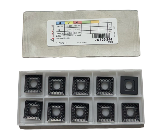 Cerztizit Carbide Insert SNMG644ENR58 Grade CTCP125 Turning Inserts 10 Pack