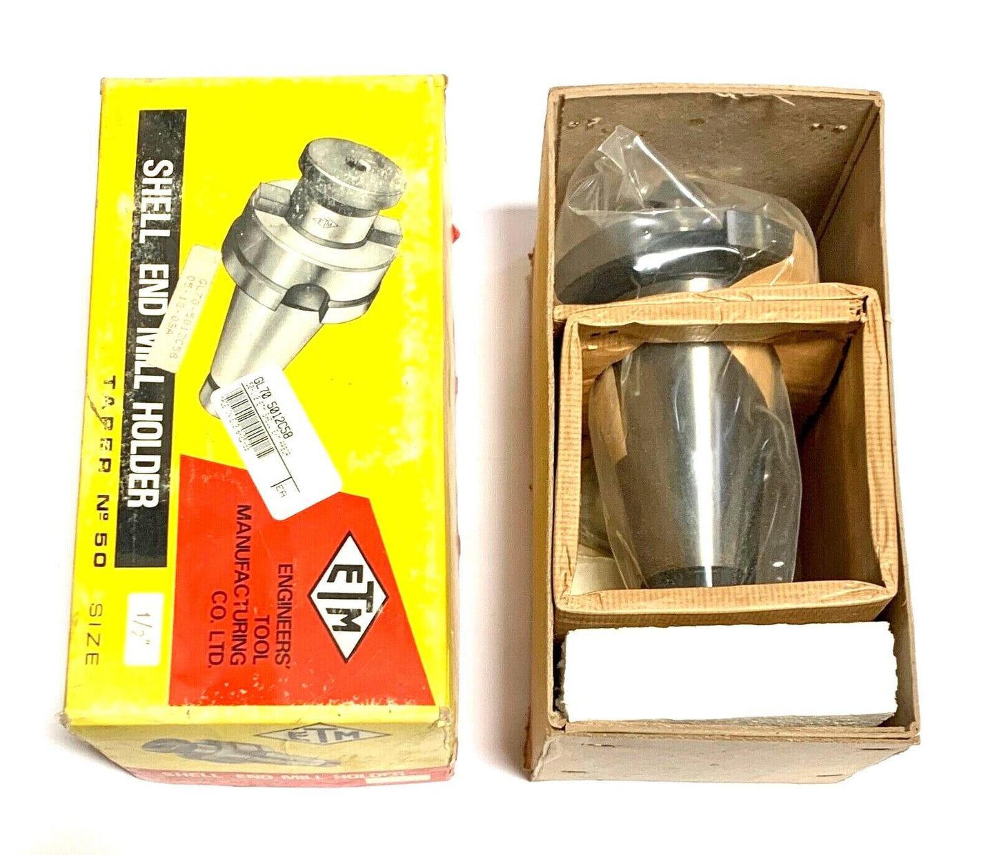 ETM 50 Taper Shell End Mill Holder 1/2" Bore Made In Israel
