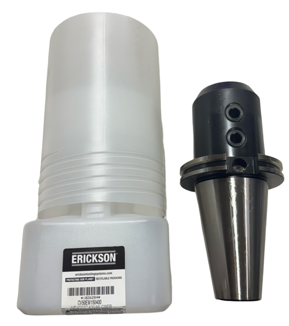 Erickson CAT50 V-Flange End Mill Adapter 1-1/2" Hole Diameter 4" Projection