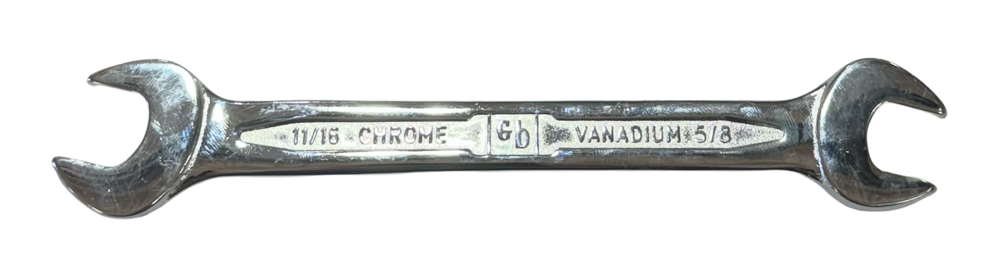 GB 5/8" x 11/16" Open End Wrench Chrome Vanadium