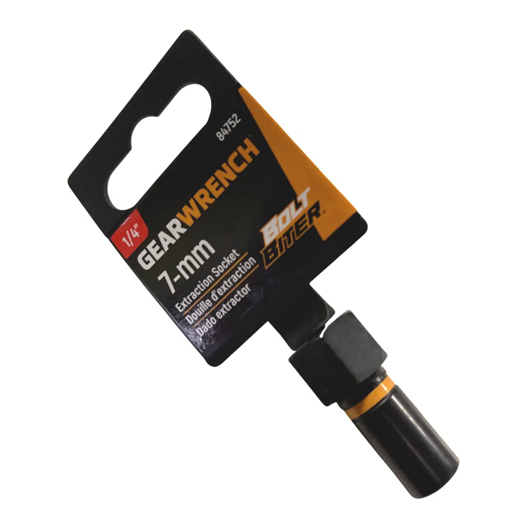 GearWrench 1/4" Drive Bolt Biter 7-mm Impact Extraction Socket 84752