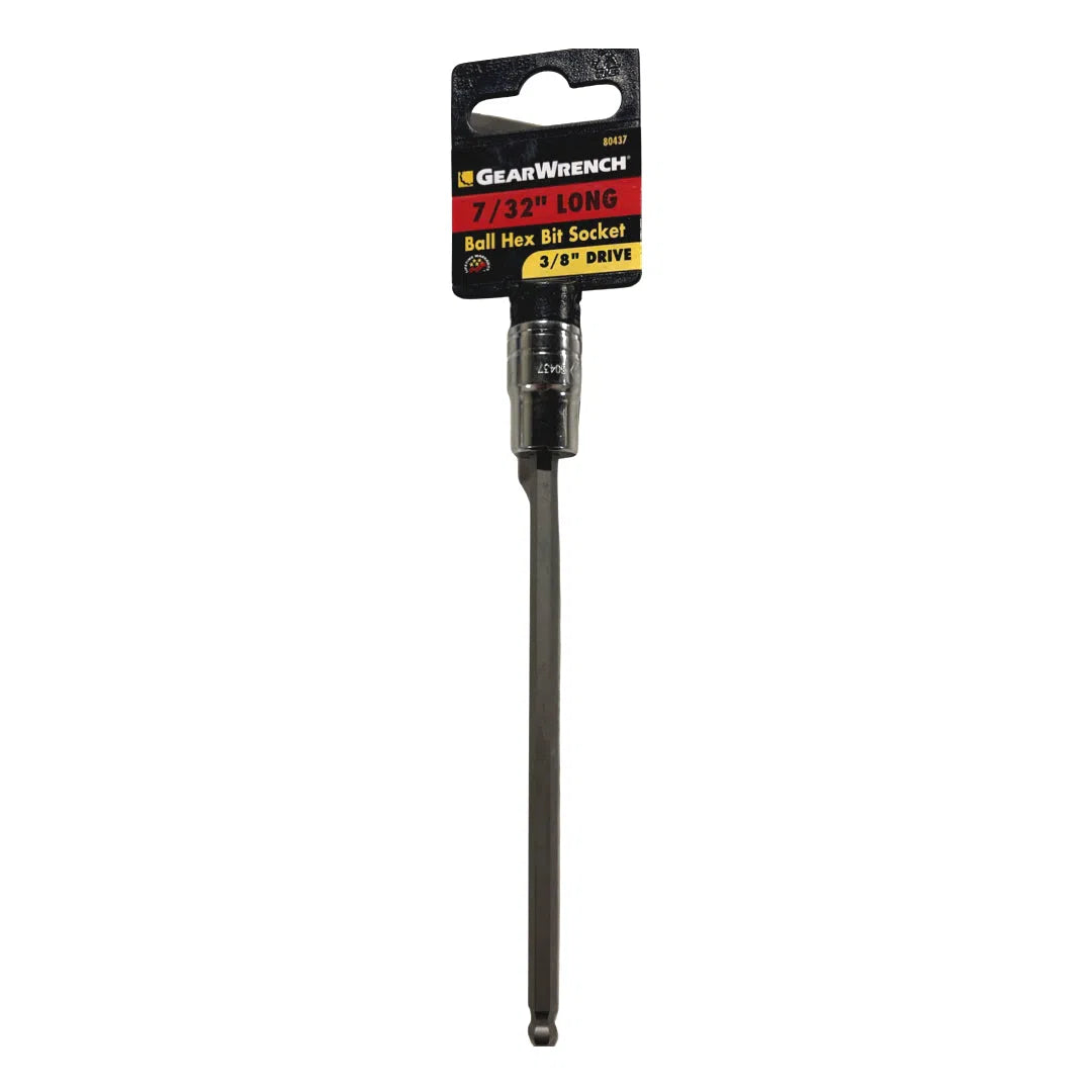 GearWrench 3/8" Drive 7/32" Long Ball Hex Bit Socket 80437