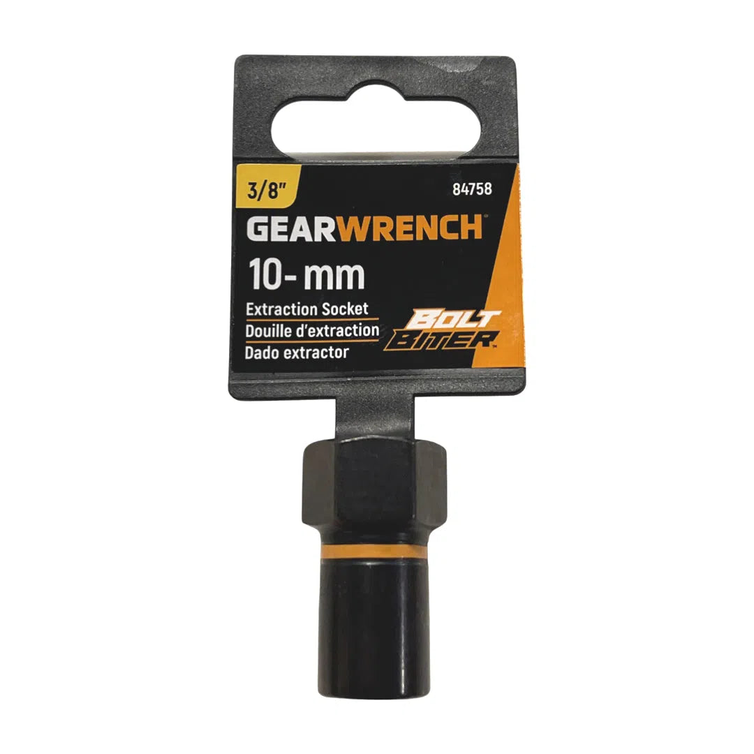 GearWrench 3/8" Drive Bolt Biter 10-mm Impact Extraction Socket 84758