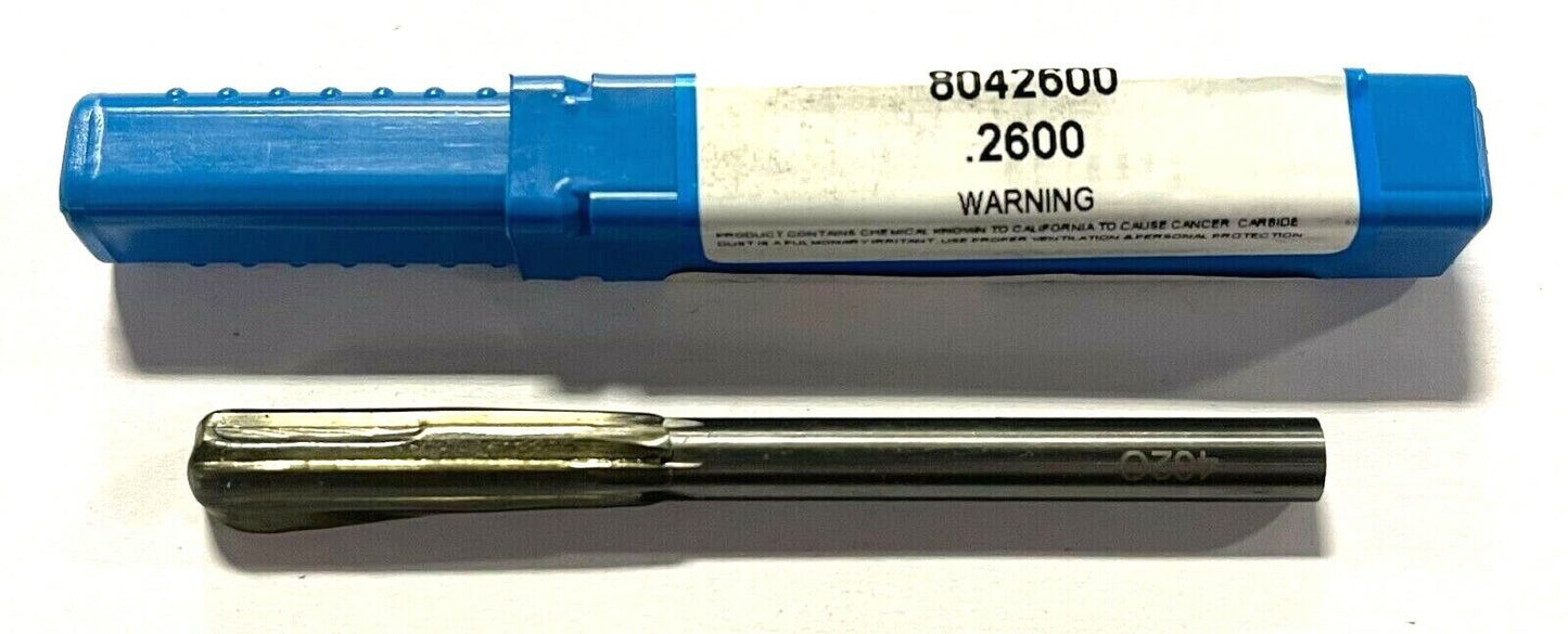 Hannibal .2600 Solid Carbide Chucking Reamer USA