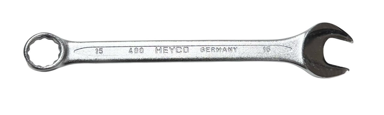 Heyco 15mm Combination Wrench 12 Point Satin Finish