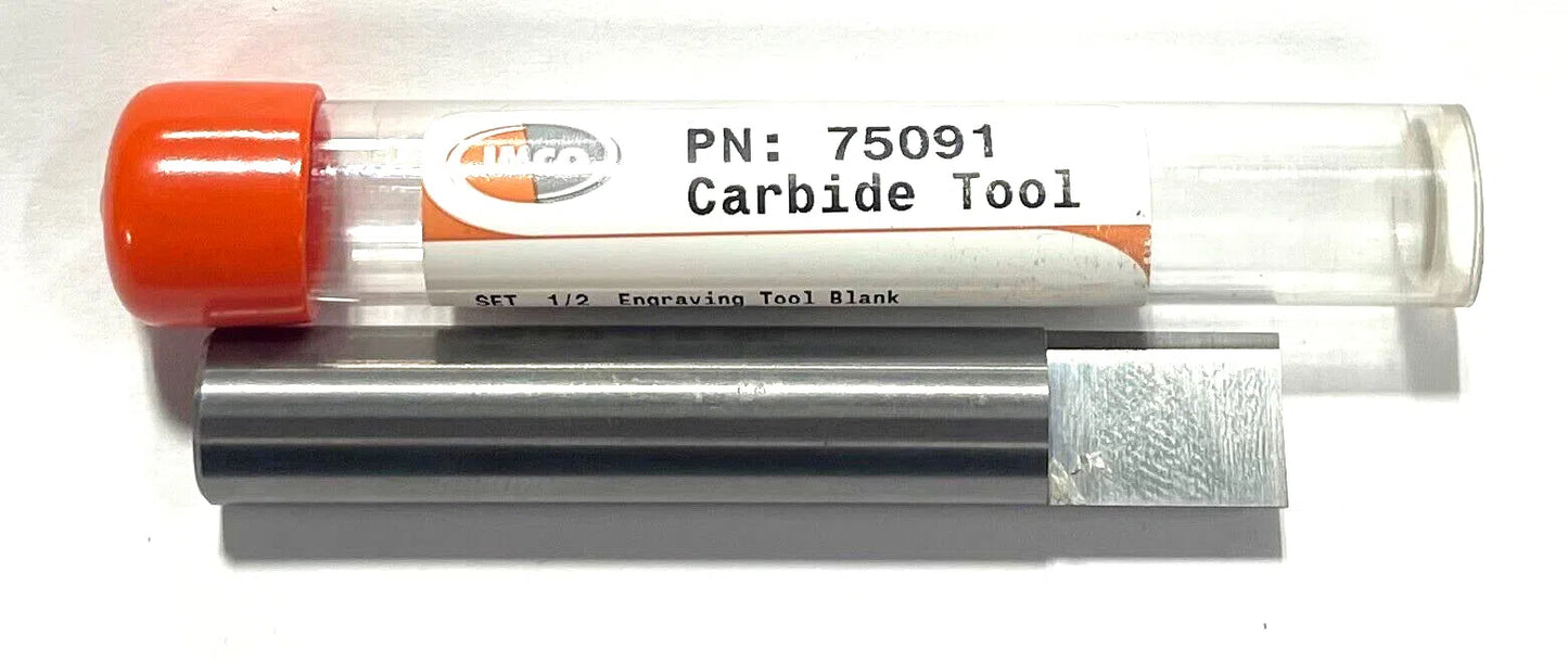 IMCO 1/2" x 5/8" x 3" Solid Carbide Engraving Tool Blank USA Made 75091