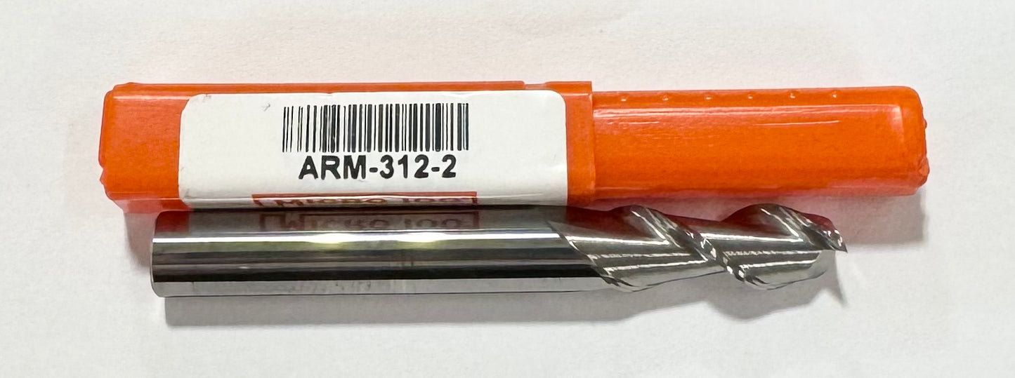 Imco 5/16" Carbide End Mill 2 Flute USA Made ARM-312-2