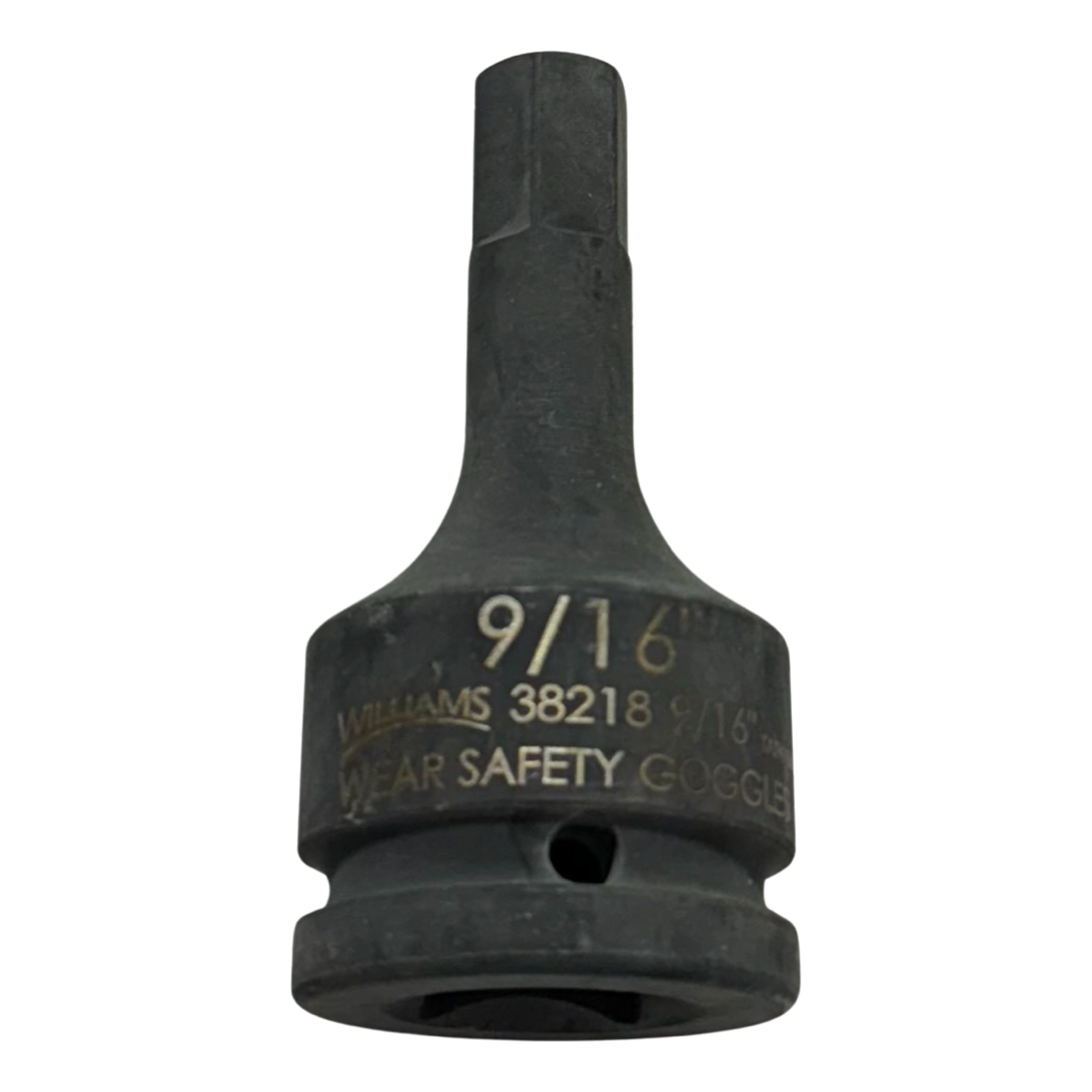 JH Williams 3/4" Drive 9/16" Impact Hex Socket 38218