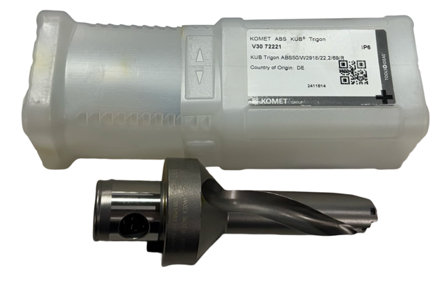 KOMET KUB .875 Trigon Insert Drill 3xD with ABS Connection RH