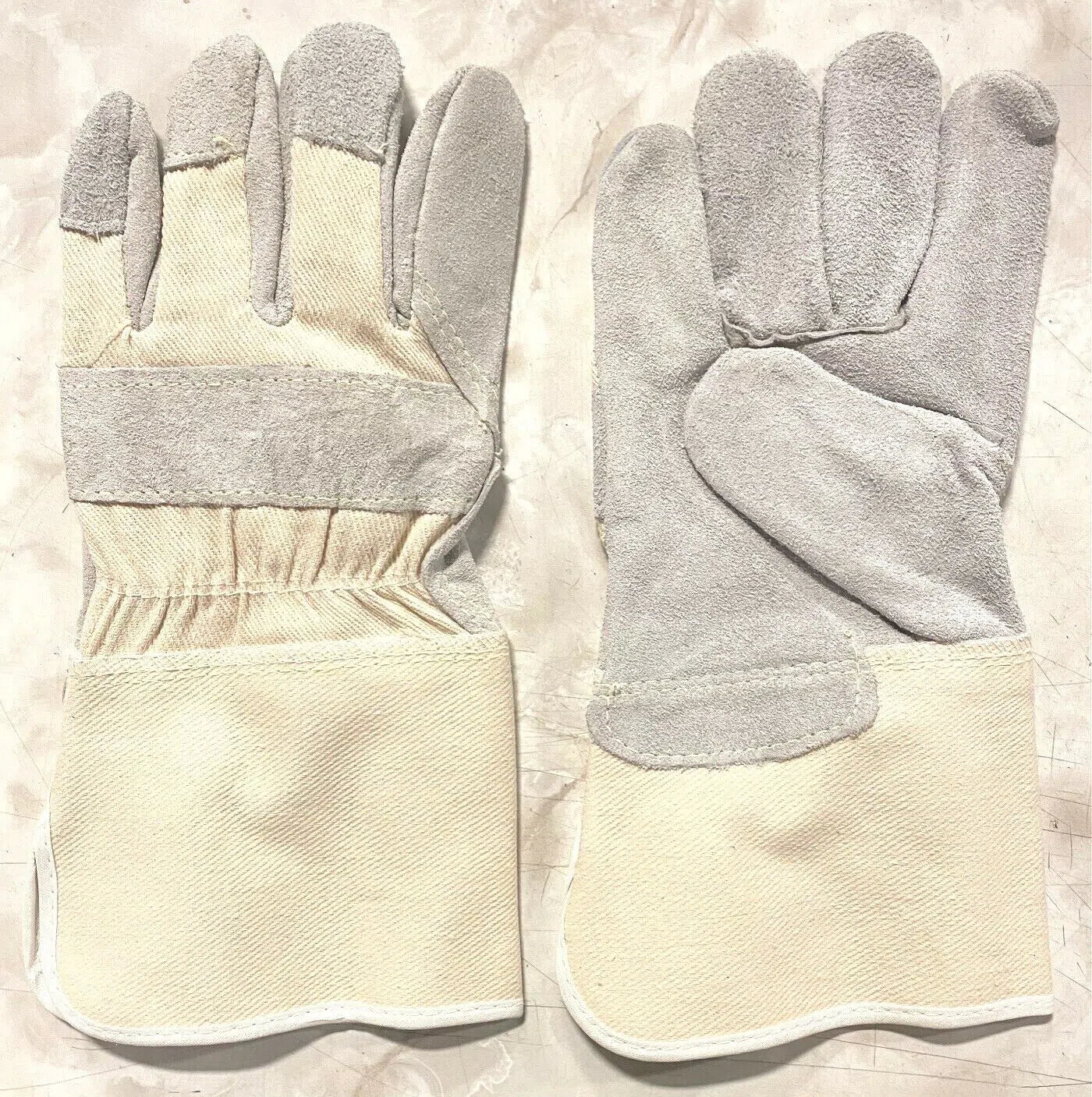 Large Side Split Leather Palm Work Glove 4-1/2" Cuff Size 900L