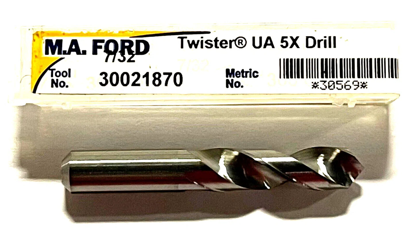 M.A. Ford 7/32" Solid Carbide Circuit Board Drill 118° USA Made