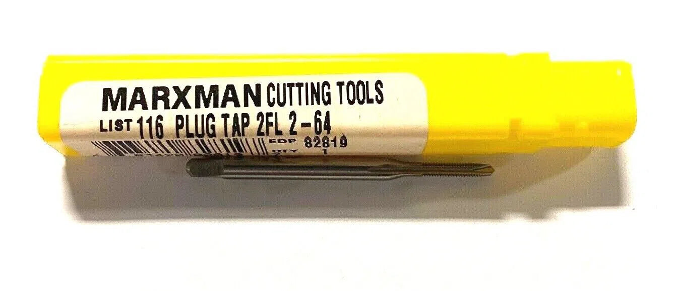 Marxman 2-64 Tap HSS Spiral Point Plug Tap H2 2 Flute USA Made 82819