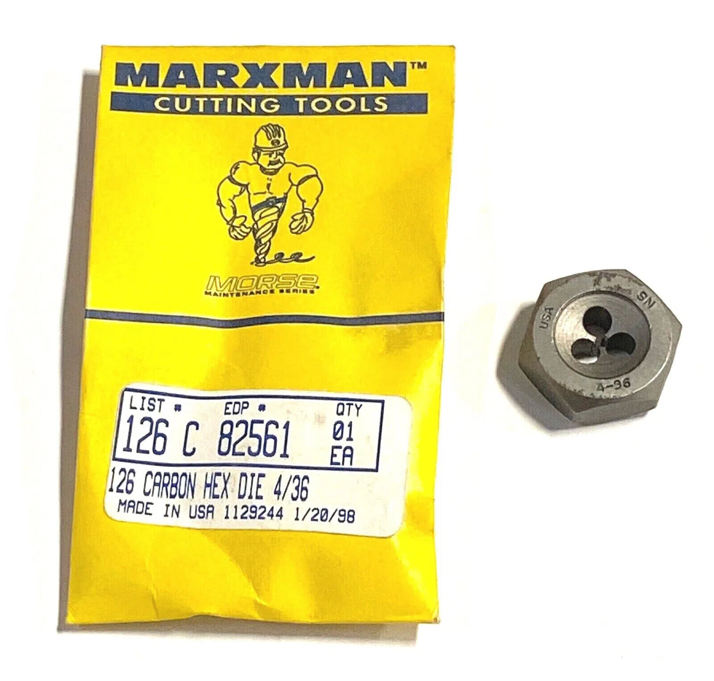 Marxman 4-36 Hexagon Rethreading Die USA Made 82561