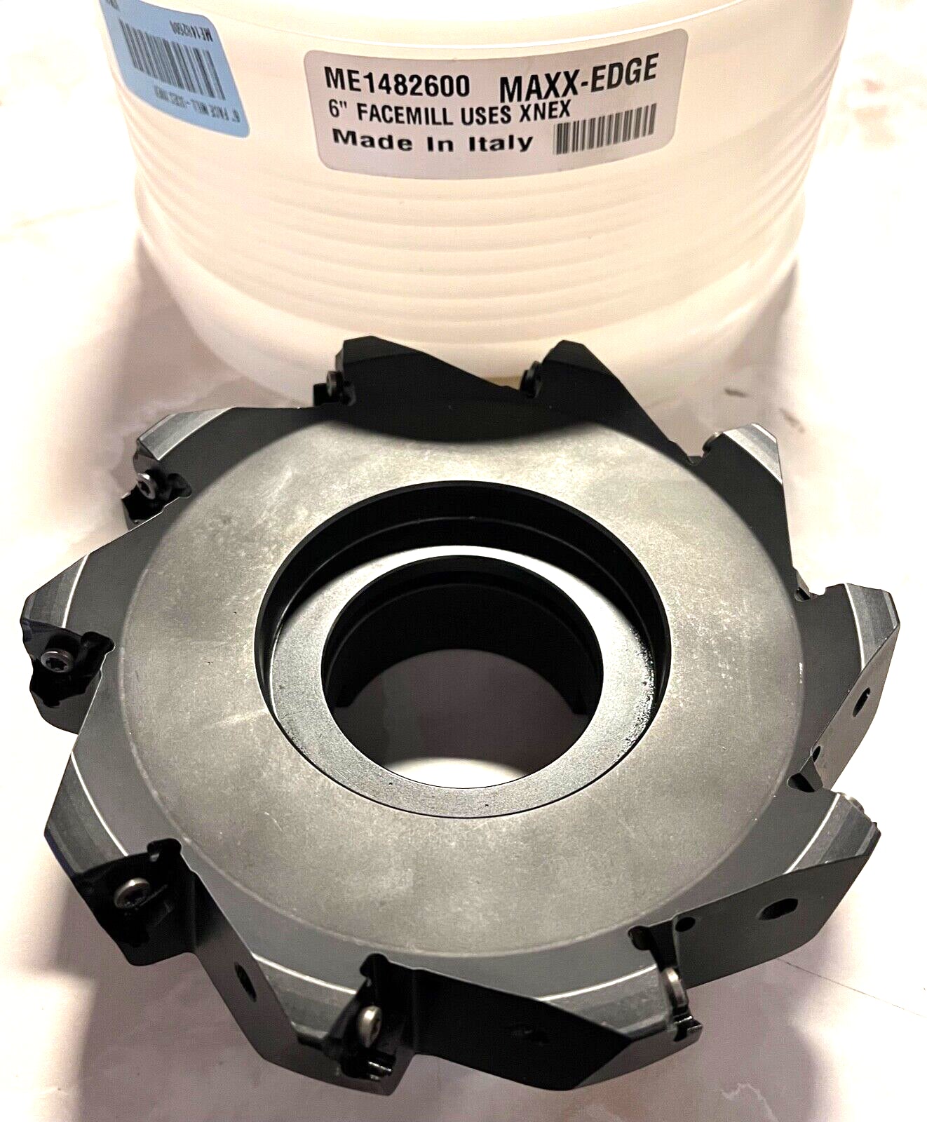 Maxx-Edge 6″ Diameter Face Mill Uses XNEX 080608 Inserts Made In Italy