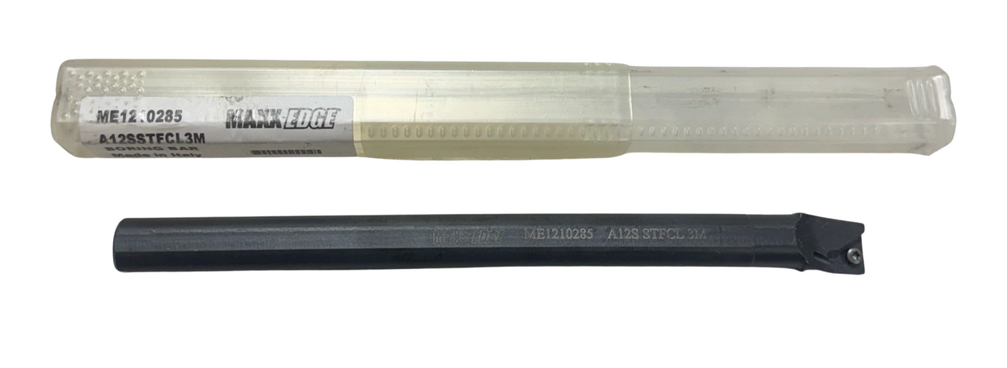 Maxx-Edge A12SSTFCL3 Coolant Thru Indexable Boring Bar 3/4" Shank x 10" Oal 1" Min Bore